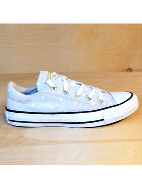 Converse All Star White and Gold Sneakers Canvas Low-Top Sneakers